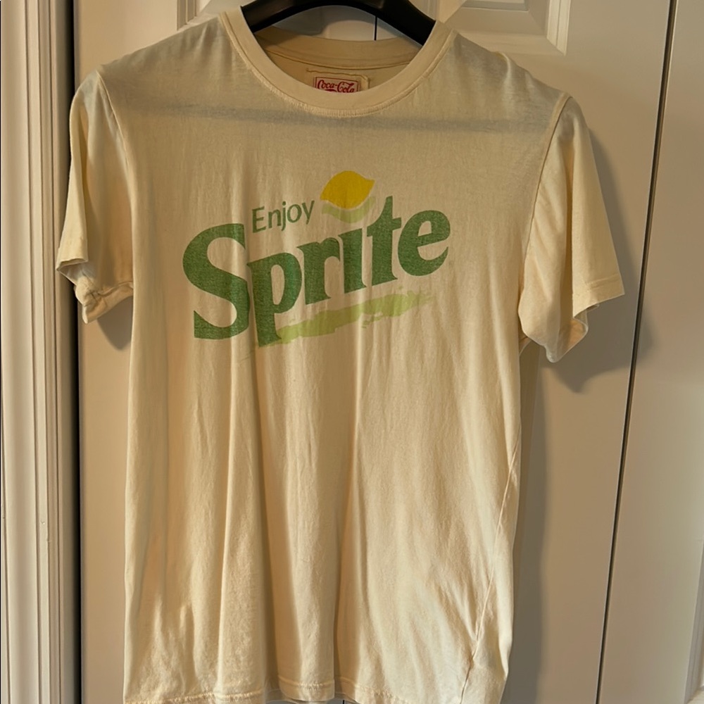 Coca Cola Cream Green Short Sleeve Tee